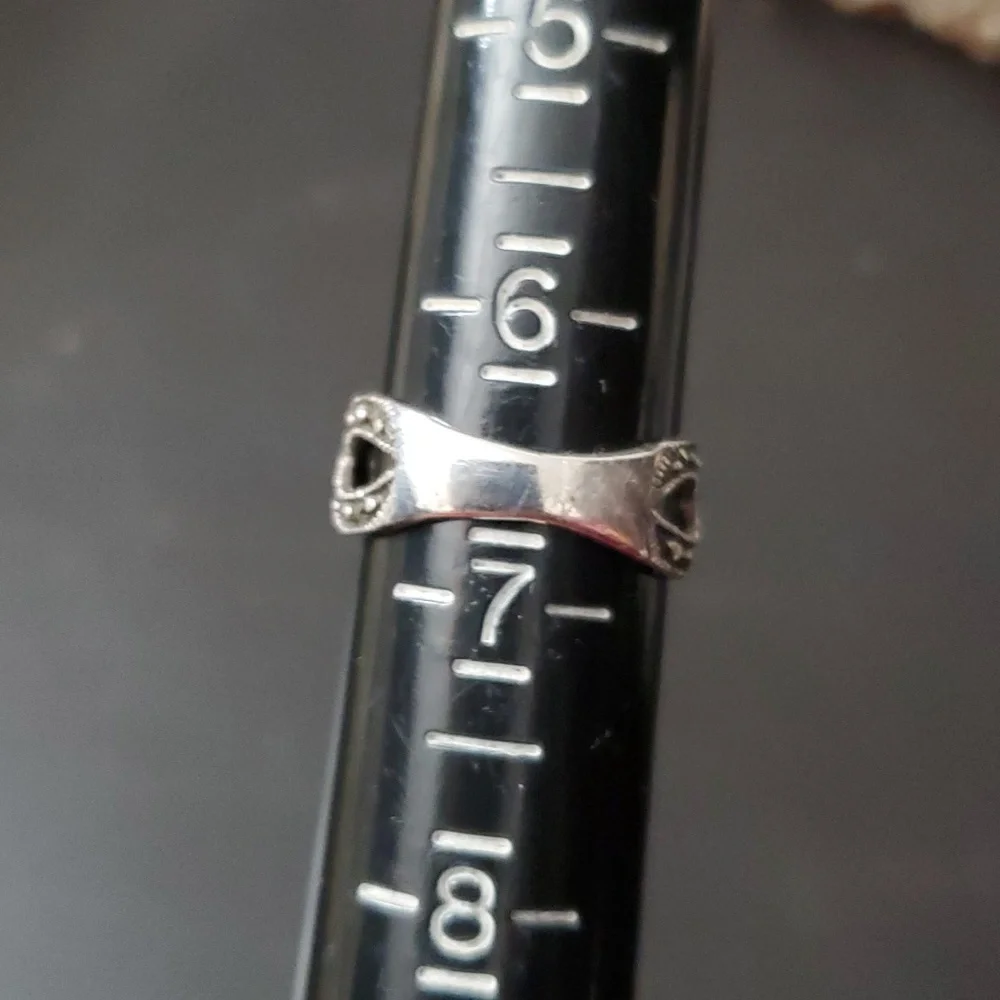 Watch Video / 5 Cttw Sterling Silver 925 Solitaire Marcasite Ring